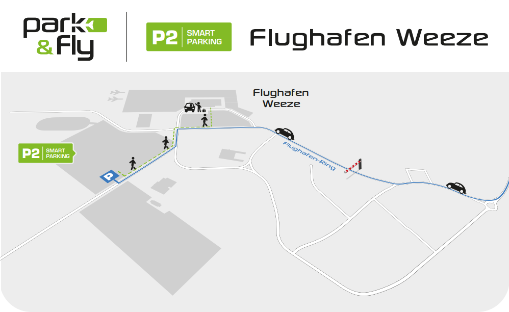 P2 Smart Parking Weeze Airport - Park en Fly